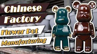 The Flower Pot Manufacturing Process| Chinese Factory Tour