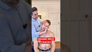 EXTREMELY LOUD AND SATISFYING NECK CRACK! #asmr #satisfying #osteopath #chiropractic