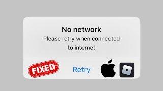 How to Fix Roblox No Network Error in iPhone - iPad (2024)