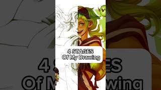 4 STAGES OF MY DRAWING#art #digitalart #drawing #fanart #cookierun #drawingprocess #shorts