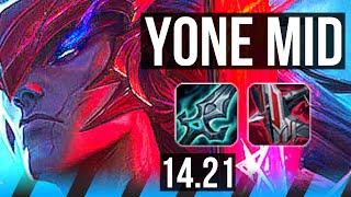 YONE vs AHRI (MID) | 6/1/4, Dominating | KR Challenger | 14.21