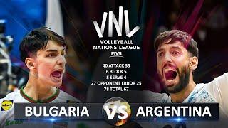 Bulgaria vs Argentina | Men's VNL 2025