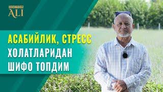 Асабийлик стрес ҳолатидан шифо топдим!