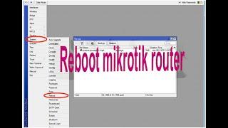 KH Reboot on mikrotik router by hand then one miniute !