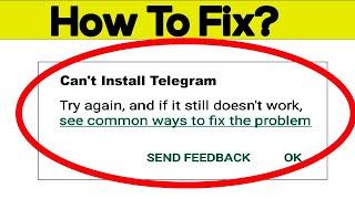 How To Fix Can't Install Telegram App Error In Google Play Store in Android - Can't Download App