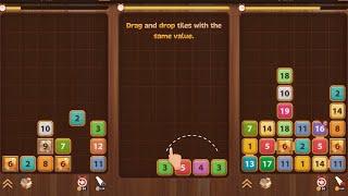 Merge Wood Gameplay iOS Android Puzzle Game App