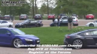 HD: Jaguar XFR vs Ferrari 550 Maranello: GTBOARD.com