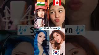 Who sang it better - BLACKPINK - Shut Down #kimhatkpop #shorts #blackpink #viral #shortsvideo