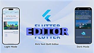 Flutter Quill - Rich Text Editor in Flutter Application 2024 #flutter #rich