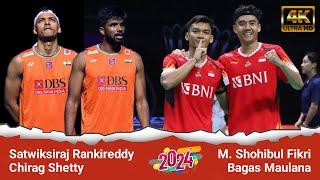 super exciting badminton match I Satwiksiraj Rankireddy/Chirag Shetty vs MS. Fikri/Bagas Maulana