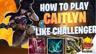 WILD RIFT | How To Play Caitlyn Like A Challenger! | Challenger Caitlyn Gameplay | Guide & Build