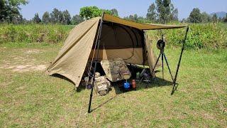 Solo Camping in Helinox Tactical Cot Tent (4K UHD)