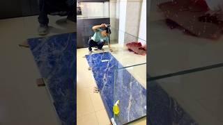 ️ Giant Glass Aquarium Build | 2500mm Fish Tank Setup  #Shorts #FishTankSetup #AquariumBuild