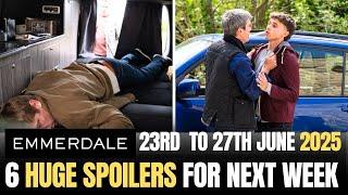 6 Emmerdale Spoilers Next Week | Robert in Deadly Danger | Monday 23rd June - Friday 27th June 2025