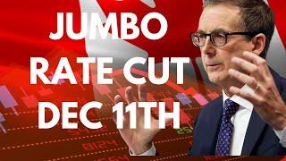 BIG NEWS: Jumbo Interest Rate CUT Coming Dec.11th from Bank Of Canada [Canadian Real Estate]