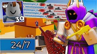 I Went UNDERCOVER in 24/7 COMP SERVERS! Roblox Arsenal