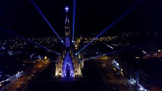 Espetáculo de som e luzes na Catedral de Pedra em Canela