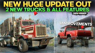 New Update Out 2 new Trucks and All Features in SnowRunner Everything You Need to Know