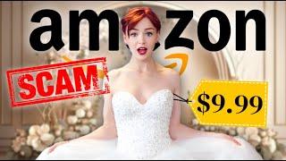 Trying On AMAZON Wedding Dresses