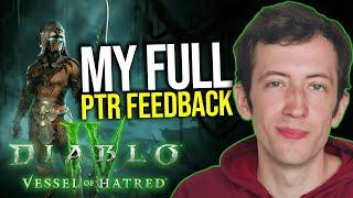 Diablo 4 - My FULL Season 6 PTR Feedback