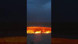 The Door to Hell Derweze Gas Crater #history #travel #amazingfacts #ocean #mystery #amazing