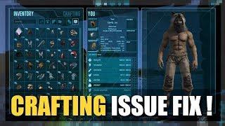 How to fix the issue with CRAFTING REQUIREMENTS not showing in ARK