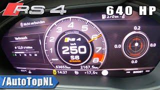 640HP AUDI RS4 B9 0-250 ACCELERATION & LAUNCH CONTROL by AutoTopNL