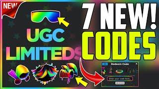 *NEW* ALL WORKING CODES FOR UGC LIMITED IN 2024! ROBLOX UGC LIMITED CODES