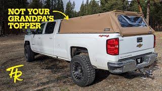 SOFTOPPER on a long bed SILVERADO - The BEST truck topper - 2018 L5P DURAMAX 2500