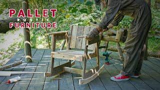 Make a rocking chair out of pallet wood