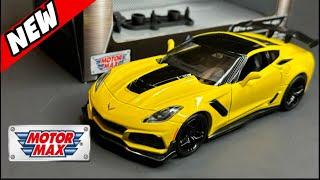 Unboxing New 1/24 Corvette ZR1 By MotorMax (Unboxing) #modelcars #motormax #diecast