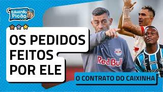 SALÁRIO, CLÁUSULA E PEDIDOS! Detalhes do contrato de Caixinha no Grêmio. Jogadores "indicados"