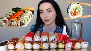 У ТВИКСА ПОЯВИЛСЯ БРАТ 🫠🩵 РОЛЛЫ Mukbang 🩵 Ayka Emilly