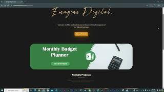 I created my Digital Products Store using HTML, CSS & Java