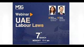 MBG webinar on "UAE Labour Law"