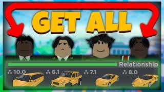 FASTEST Way To Unlock All Relationship Cars! (Roblox Taxi Boss)