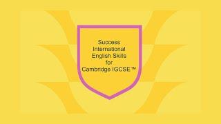 Why choose ‘Success International English Skills for Cambridge IGCSE™’ resources