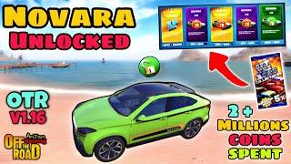 How To Unlock OTR V1.16 New Car Novara ️|| Off The Road V1.16 New Car Novara Cost 2+ Million