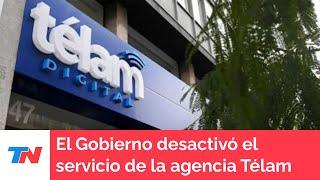 El Gobierno desactivó el servicio de la agencia Télam y valló el ingreso a su edificio