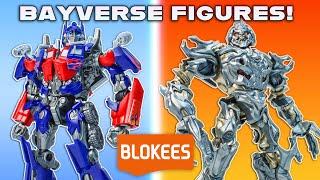 BAYVERSE MODEL KITS!! Transformers 2007 Movie Blokees Optimus + Megatron REVIEW!