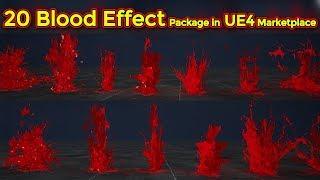 20 Blood Effect Package in UE4 Marketplace