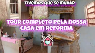 TOUR COMPLETO PELA NOSSA CASINHA VAZIA EM REFORMA/FOMOS PRO ALUGUEL. #tour #viralvideo