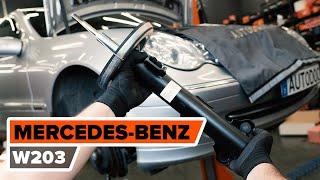 How to change a front shock strut on MERCEDES-BENZ W203 C-Class [TUTORIAL AUTODOC]