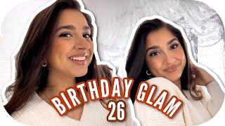 BIRTHDAY FULL GLAM ️ MAKE UP & HAIR for my 26th Birthday  | Sanny Kaur