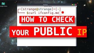 how to find public ip address in terminal linux