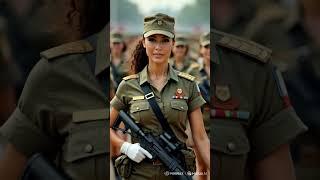 SHE LED THE MARCH BUT WHAT HAPPENED NEXT SHOCKED EVERYONE #ai #military #aiart #foryou #army #police