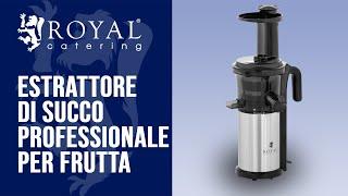 Estrattore di succo professionale per frutta Royal Catering RCSJ-200W | Presentazione del prodotto