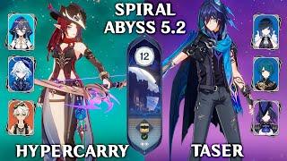 C0 Chasca Hypercarry & C1 Ororon and C1 Clorinde Taser. Spiral Abyss 5.2. Genshin Impact 5.2