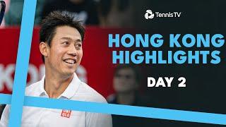 Shapovalov Faces Nishikori, Shang, Bu & Borges Feature | Hong Kong Day 2 Highlights