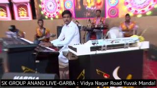 SK GROUP ANAND LIVE GARBA VRUNDAVAN VRYM 16-10-2018